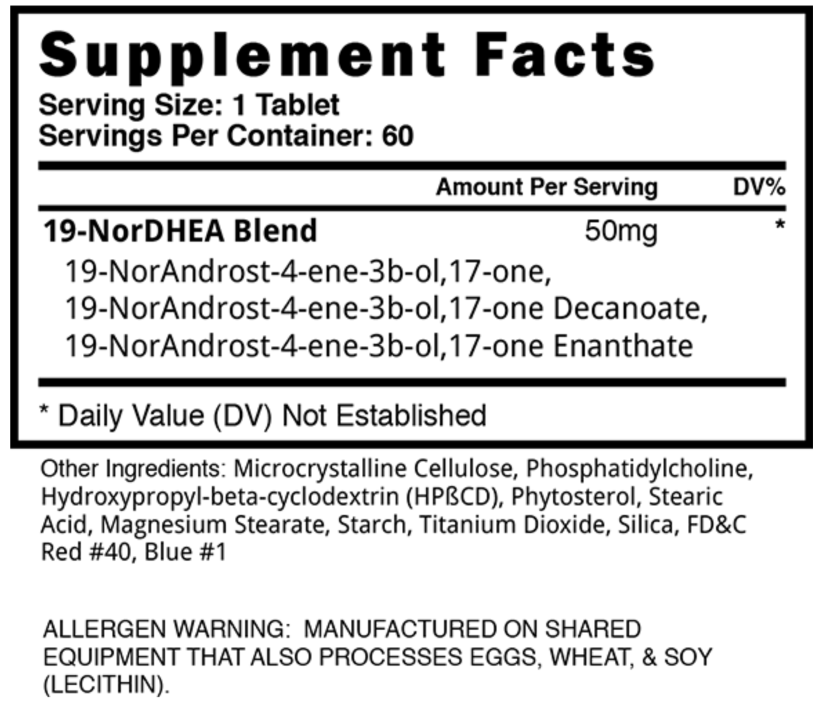 Blackstone Labs: Abnormal 60 Tablets